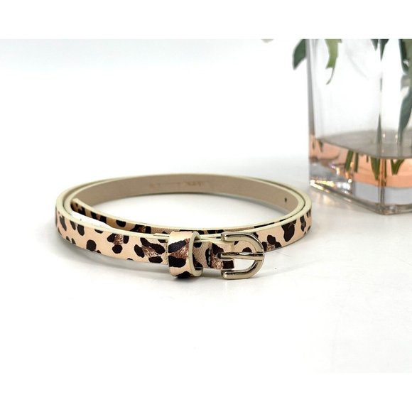 Old Navy Girl’s Belt Size Large 10/12 Tan Animal Print Length 35” - Picture 7 of 7